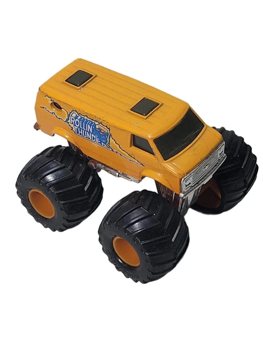 1985 Vintage Matchbox Super Charger Rollin Thunder Monster Truck Van Orange